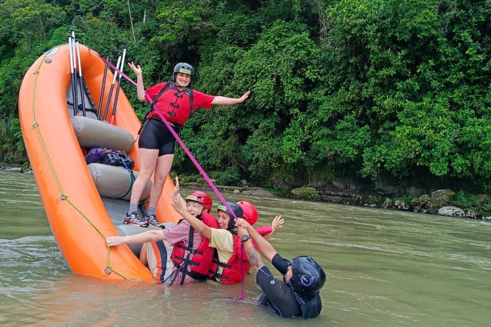 Family Rafting. Napo River